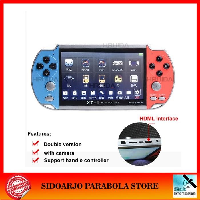 Ready Gameboy X7 Plus Hdmi Pvp Psp Handheld 5.1 Inch 8Gb Retro Game Console