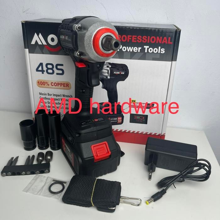 Termurah Bor Cordless Brushless 48V Impact Wrench Socket 48S Jld