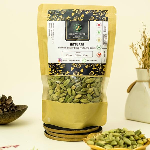 

Cardamom Green Premium 250g (Kapulaga Hijau / Kapolaga Hijau)