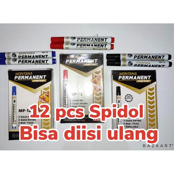 

ID SPIDOL PERMANEN ISI 12 PCS MONTANA MP 12 MURAH