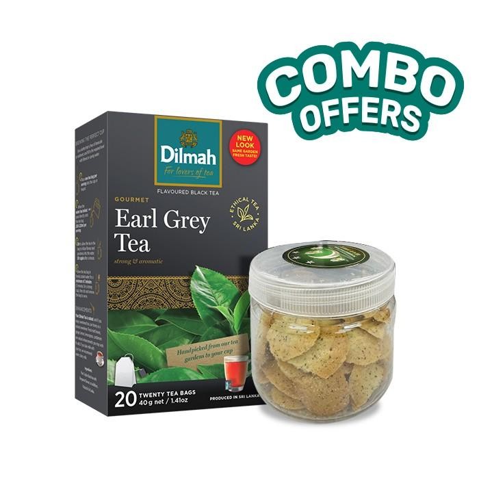 

COMBO OFFERS Dilmah Earl Grey Tbag 20s & Cookies Earl grey