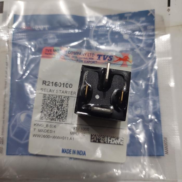 RELAY STATER MOTOR,BAJAJ TVS RODA TIGA DAN APACHE PIN 4/KAKI 4