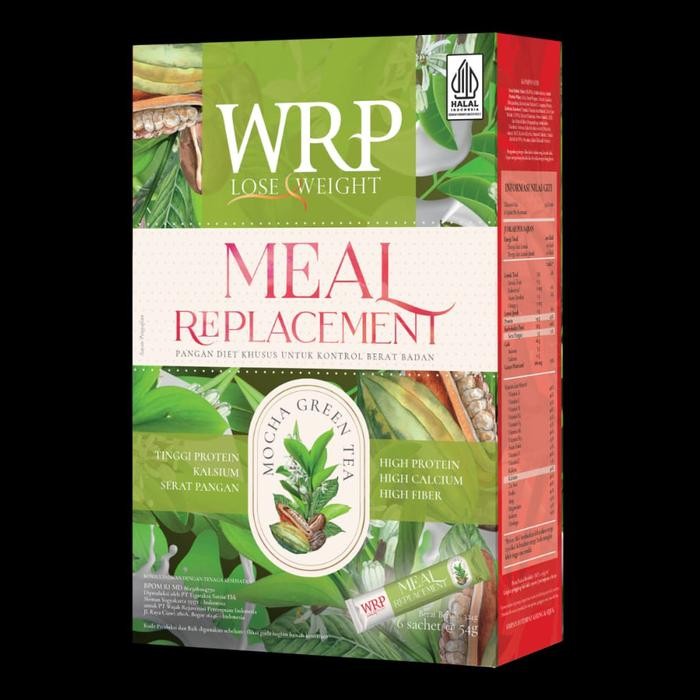Wrp Meal Replacement Isi 6 Sachet -Moka Teh Hijau