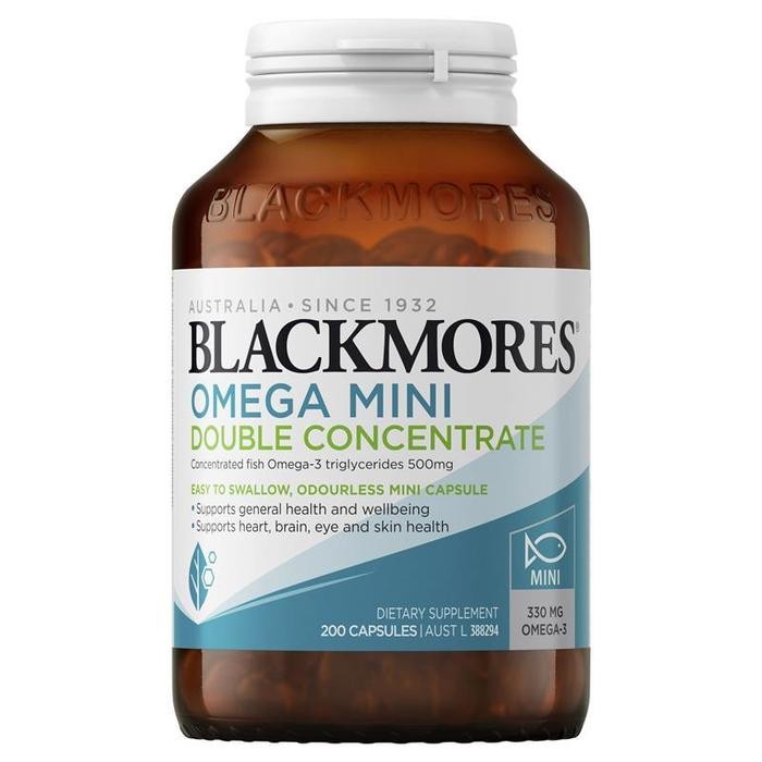 

Blackmores Omega Mini Double Concentrate 200 Capsules