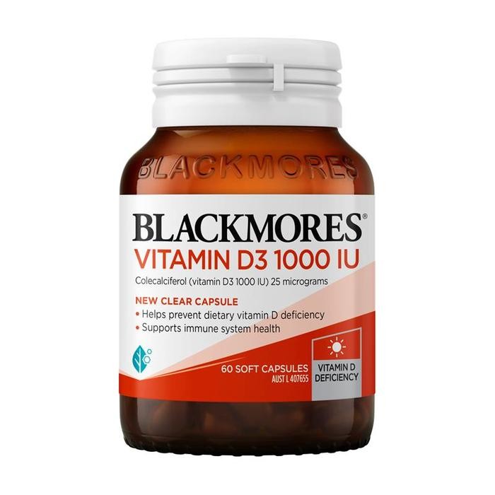 

Blackmores Vitamin D3 1000 Iu 60 Capsules