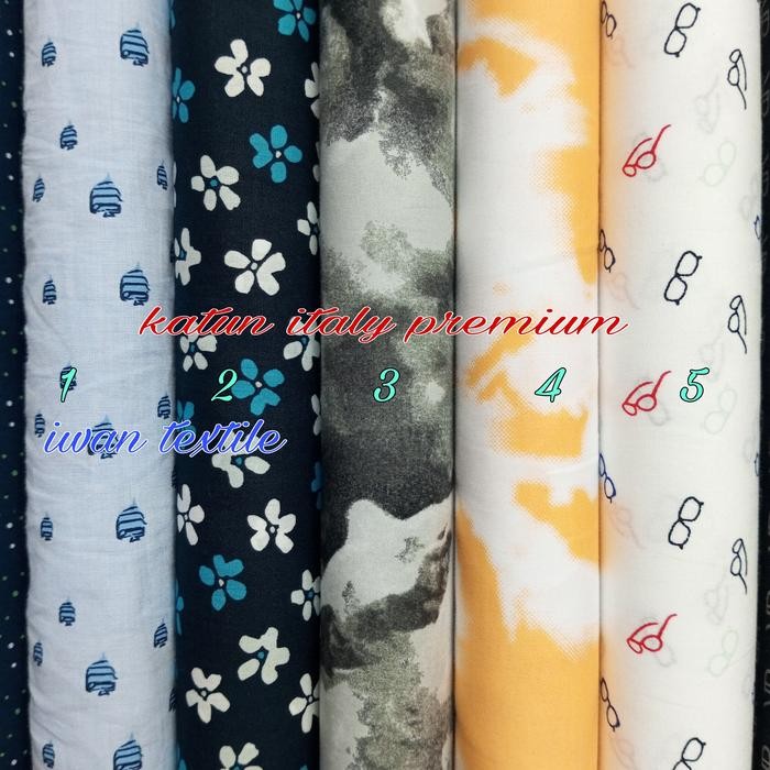 

Promo Kain Katun Italy Motif Bahan Kemeja Koko Gamis Quality Import