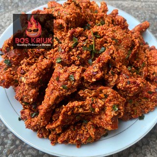 

Kripik Kulit ayam Crispy 500 Gram / 1/2 KG kulit ayam krispi / krispy Aroma Daun Jeruk