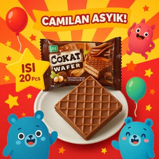

OLAF WAFER COKLAT SUSU KACANG ISI 20 PCS - SNACK RENYAH, CEMILAN MURAH, CAMILAN ANAK & KELUARGA