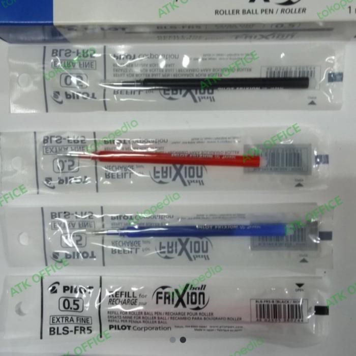 

New Refill frixion 0.5 Pilot Hitam /Biru /Merah