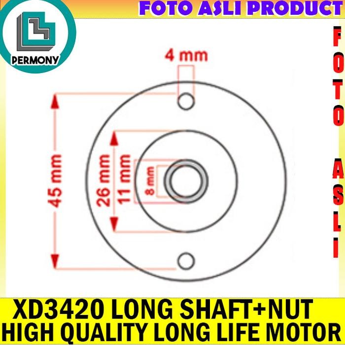 Xd3420 Motor Dinamo Xd-3420 High Quality Long Shaft Axis 3420 Mur