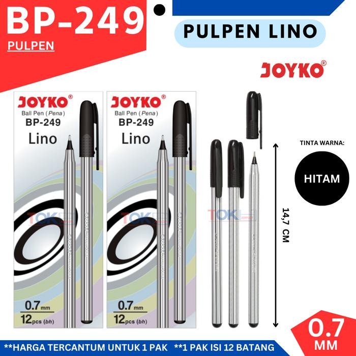 

New Pulpen / Ballpen Joyko BP-249 Lino / Pena (harga untuk 1 pak isi 12pcs)