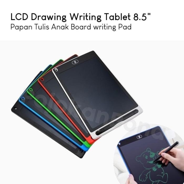 

New LCD Drawing Writing Tablet 8.5 inch Papan Tulis Anak Board writing Pad
