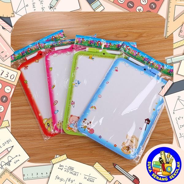 

New Papan Tulis Mini 16x20cm / Colurful White Board AT0003