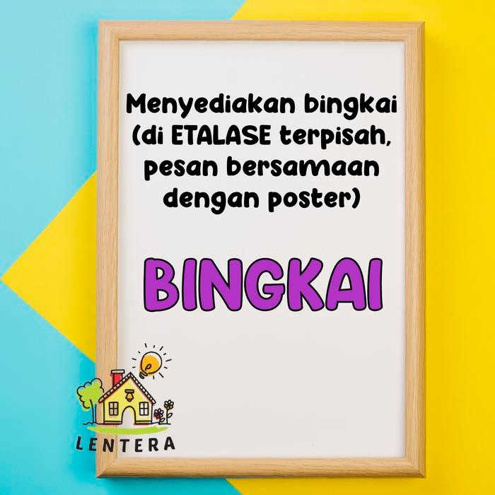 

New Poster BENTUK Edukasi Anak TK PAUD SD Bilingual Dua Bahasa