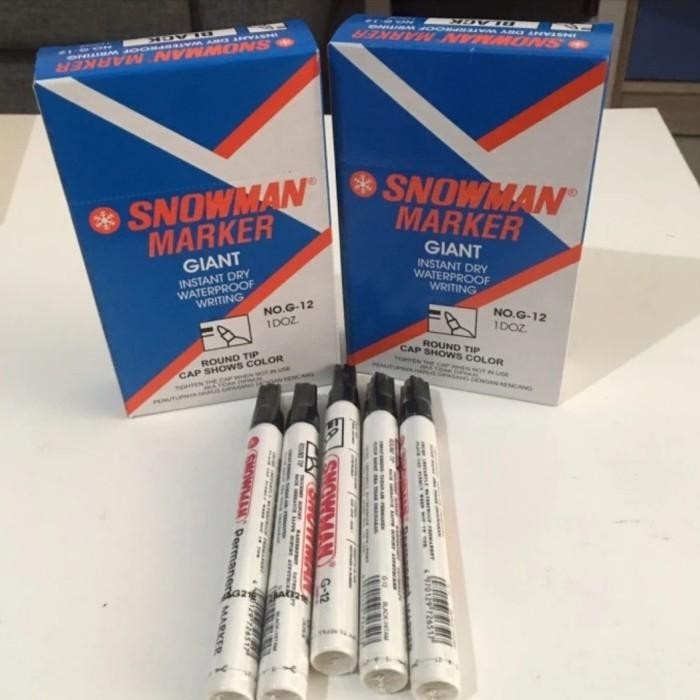 

New Spidol Snowman Permanen G-12 Marker