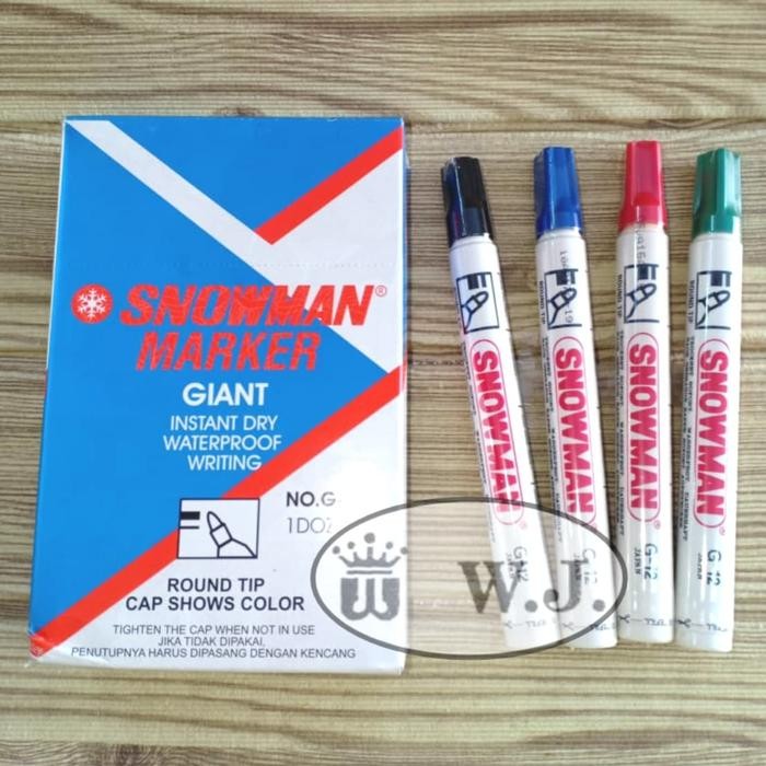 

New Spidol Permanen SNOWMAN G-12