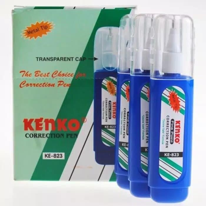 

New Tipex tip-ex Kenko KE-823 metal tip gepeng biru
