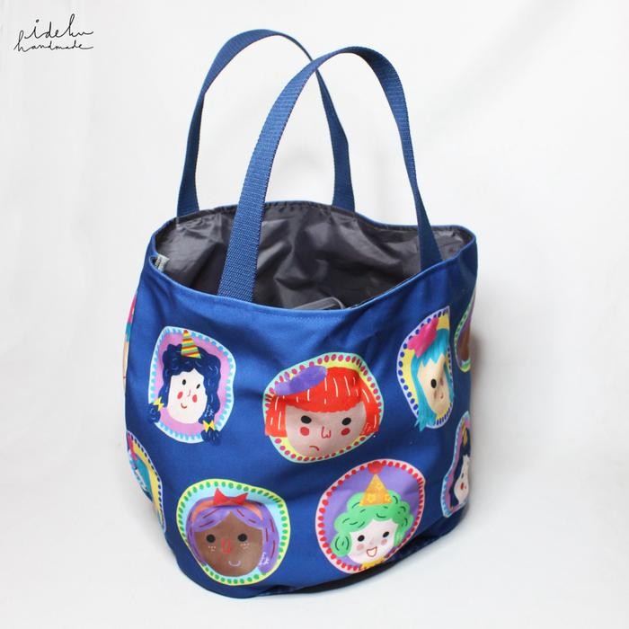 Tas Sayur Party Faces Ideku Handmade