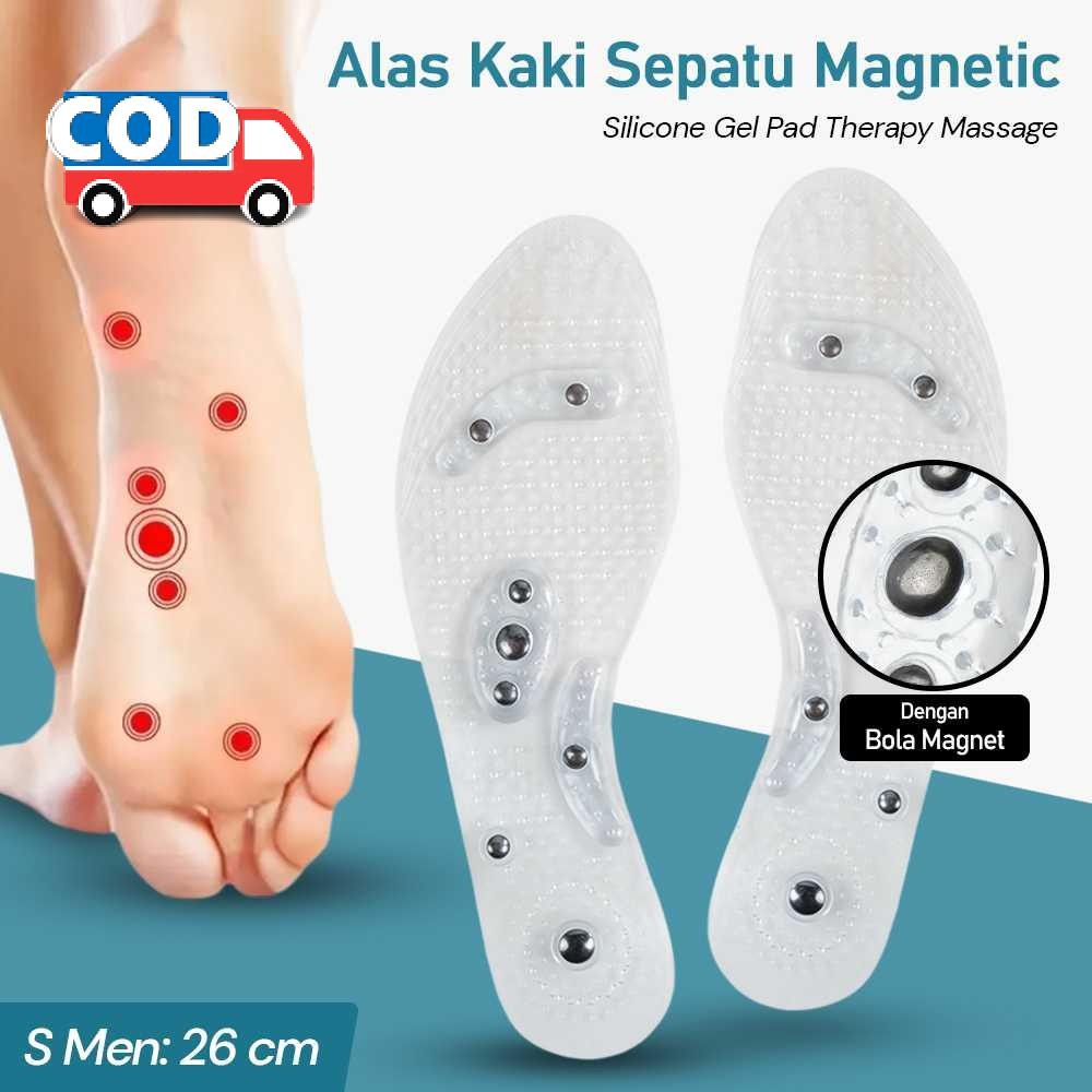 Alas Kaki Sepatu Magnetic Terapi Pijat Refleksi untuk Sakit Punggung Pegal Pegal Nyaman Sehari Hari