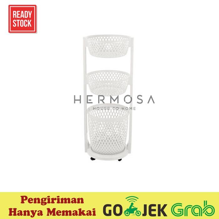 ROVEGA Rak Pakaian / Basket Laundry Baju Serbaa Susun 3 RLB 350