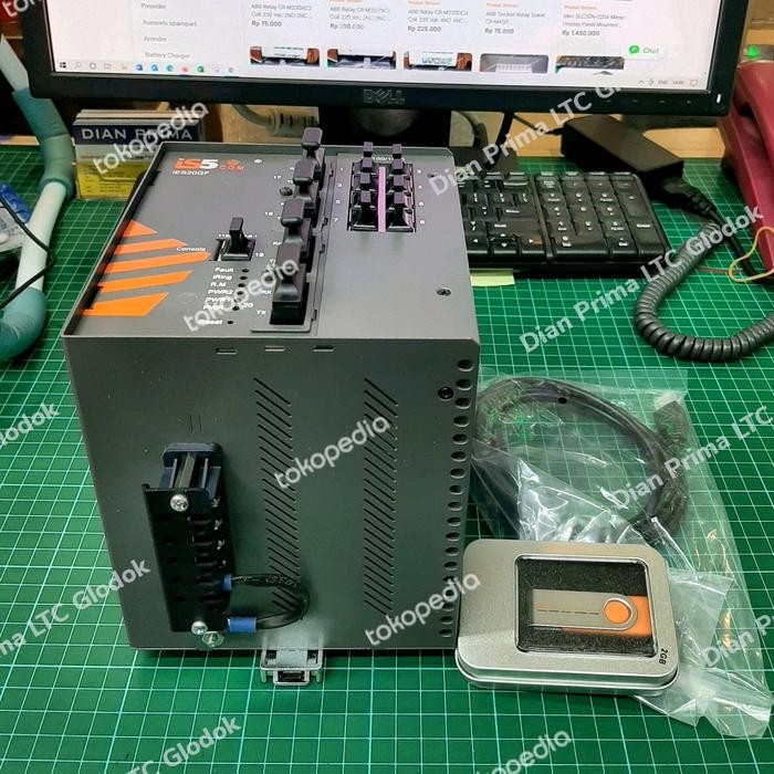 Is5Com Ies20Gf-Hv-Xx-D-8Grj45-Xx-2Smsc40-2Smsc40 Ethernet Switch Best Quality Asli 100% Original