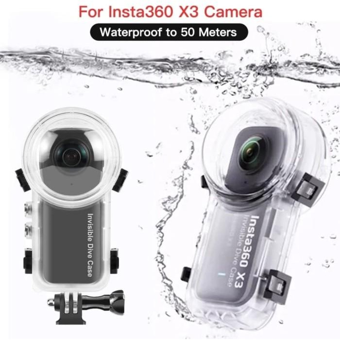 Invisible Dive Case Diving Waterproof Invisible Untuk Insta 360 X3