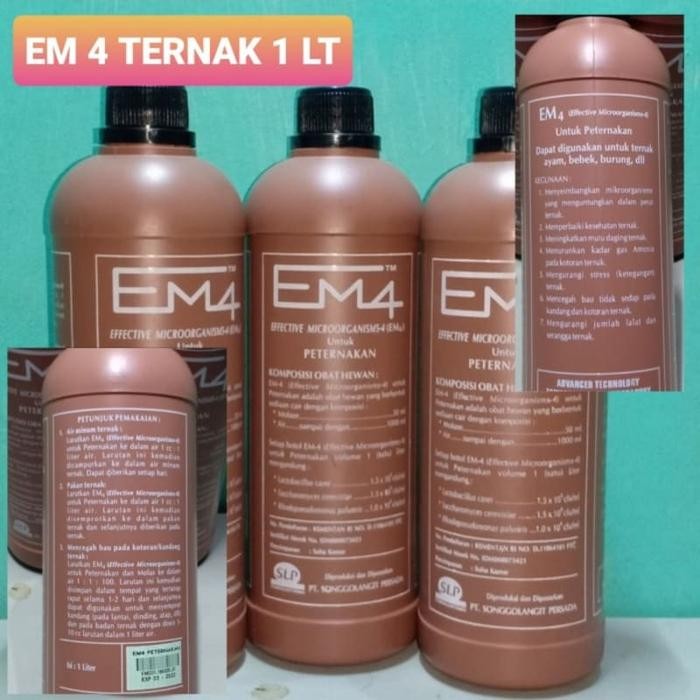 tersedia em4 ternak 1l mikroorganisme probiotik peternakan ayam sapi kambing
