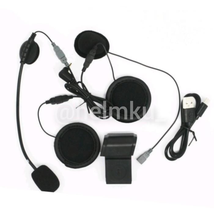 Full Paket Bracket Speaker Mic Headset Charger Intercom Ejeas Q2 Q7