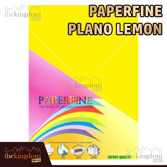 

JUAL Paperfine Kertas HVS Warna Plano Lemon Kuning Tua 61x86cm 25 Lembar Kode Warna 210