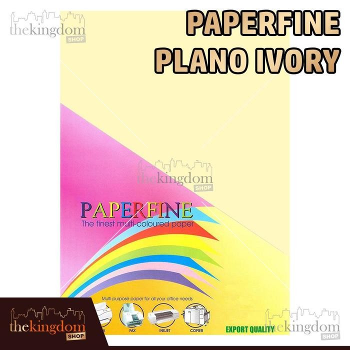 

TERMURAH Paperfine Kertas HVS Warna Plano Ivory Gading 61x86cm Isi 25 Lembar Kode Warna 100
