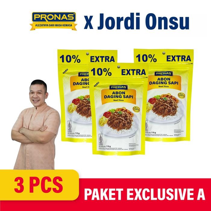 

Promo [Exclusive Jordi Onsu] PRONAS Paket Abon Sapi Original 100gr Bundling 3pcs