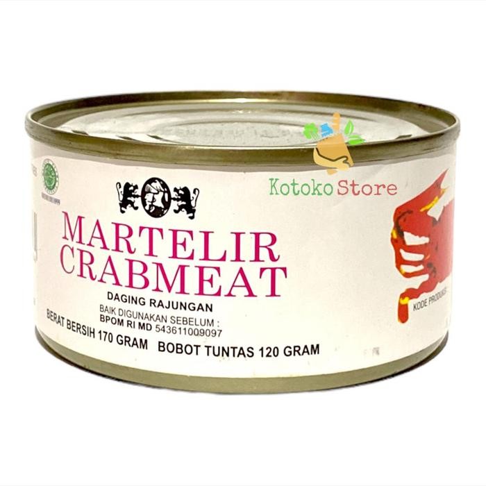 

Promo Martelir Crabmeat 170gr Daging Kepiting Kaleng Premium