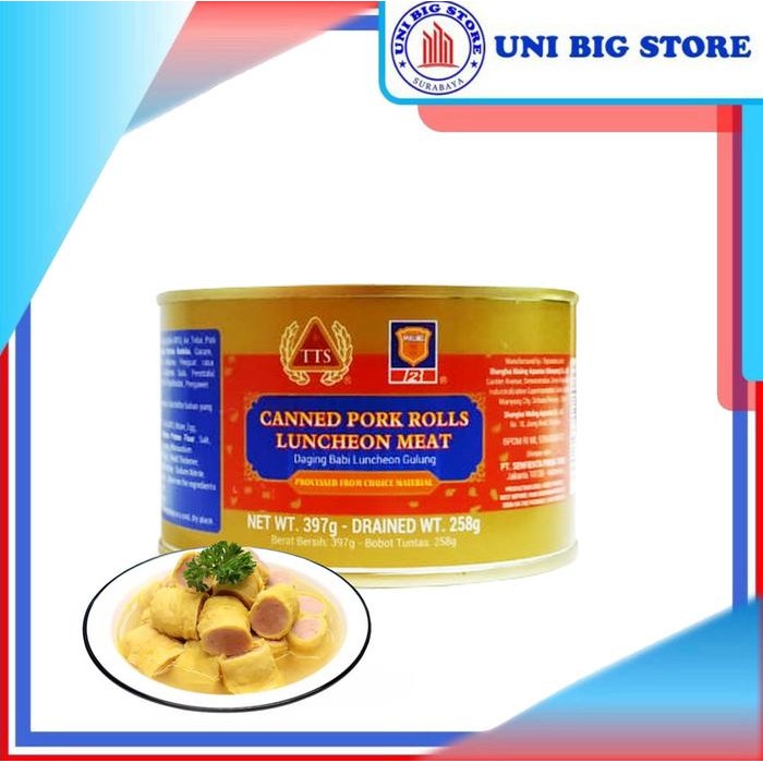 

Promo Ham Maling TTS Egg Roll 397gr Pork Ham Meat Non Halal