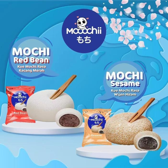 

Baru New Mochi Sesame 5pcs & Mochi Red Bean 5pcs Isi 10pcs