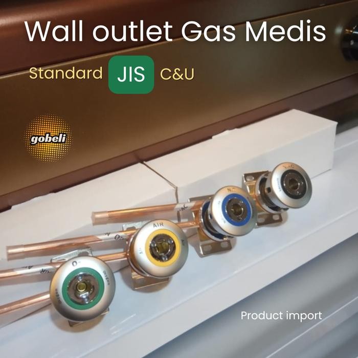 outlet gas medis Japan standard (JIS ) Outlet Oxygen type wall
