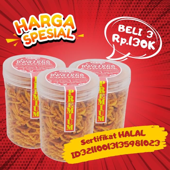 

Baru Paket 3 Kentang Mustofa Campernik 800ml Halal