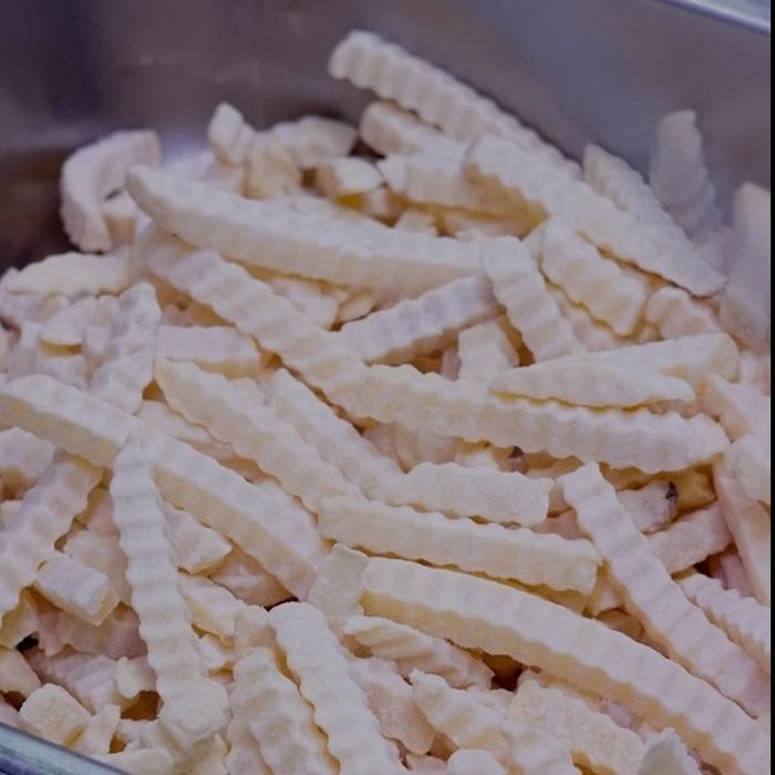 

Baru Kentang Crinkle 1kg Siap Goreng