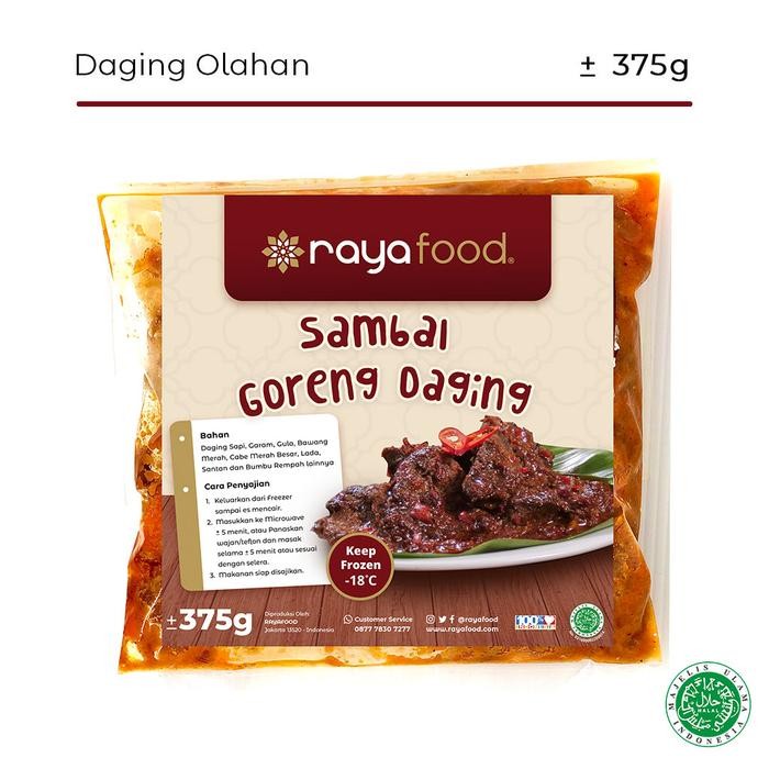 

Baru Sambal Goreng Daging Rayafood Frozen Food Siap Saji