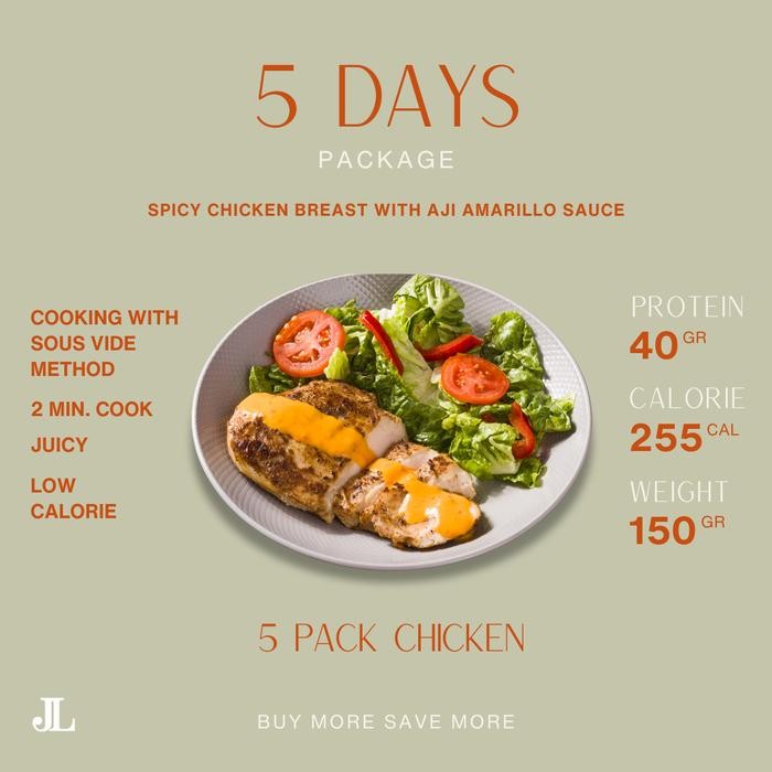 

Baru JL 5 Days Package Chicken Breast dengan Aji Amarillo Sauce