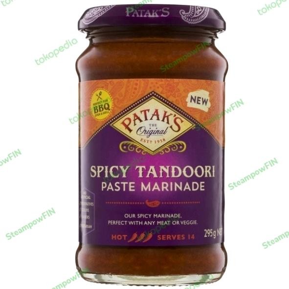 

Patak's Spicy Tandoori Spice Paste Bumbu India Saus Kari Pedas Pataks