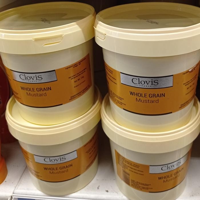 

clovis whole grain mustard 1kg terlaris