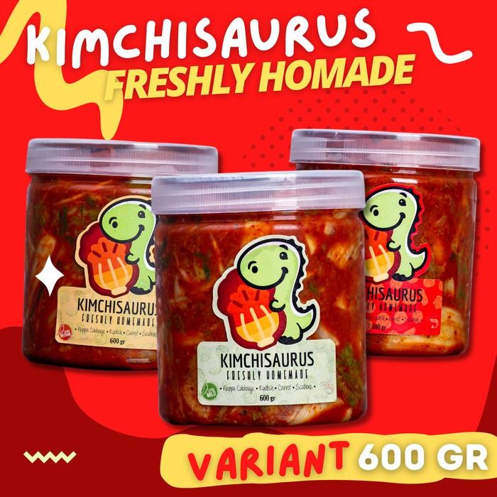 

Baru Fresh Homemade Korean Kimchi 600gr - Kimchisaurus Non-Vegan