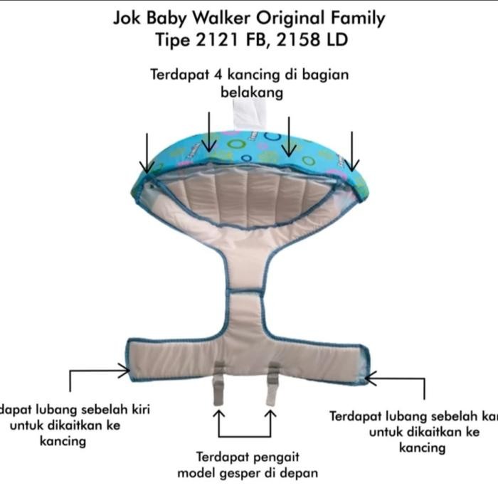 Busa Kain Jok Joc Kursi Dudukan Baby Walker Family 2121 2115 2117 2158