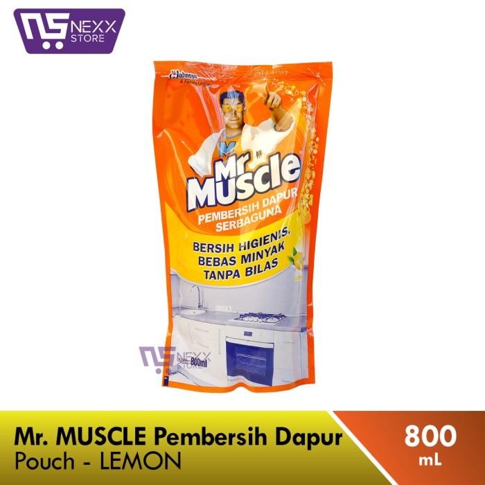 MR MUSCLE PEMBERSIH DAPUR POUCH 800ML LEMON - BOX