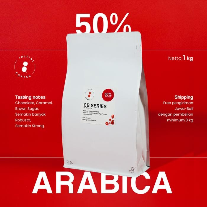 

Biji Kopi 50% Arabica CBC Commercial Blend Initial Coffee 1 kg