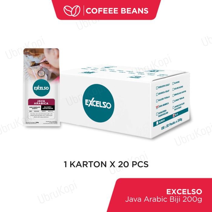 

Kopi Excelso Java Arabica Biji 200gr 1 Karton