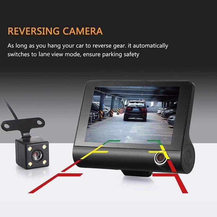 DASH CAM DASHCAM MOBIL KAMERA DEPAN BELAKANG MOBIL KAMERA MUNDUR JS158