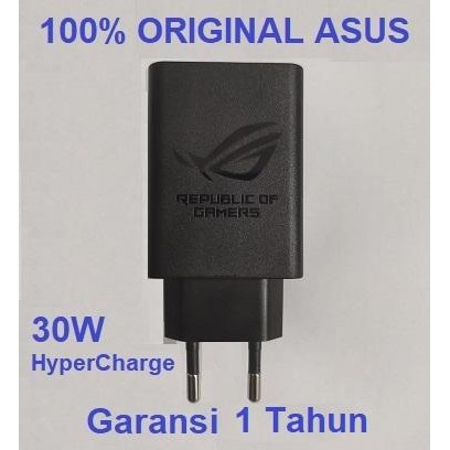 Tersedia Asus Hyper Charger 30W Adapter Rog Phone 3 / Rog 2 Original Eu