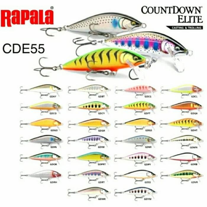 Umpan Rapala Countdown Elite Cde55 - Original