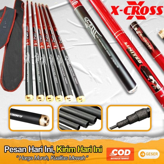 Joran Tegek X Cross Limited Dan Hydra Sage Murah - 360Cm